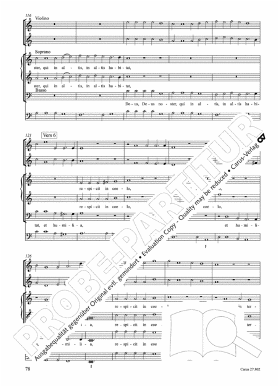 Salmi I (Selva morale e spirituale) Collection / Songbook scores gallery preview page 103