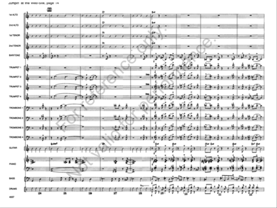 Jumpin' At the Website Jazz Ensemble scores gallery preview page 14