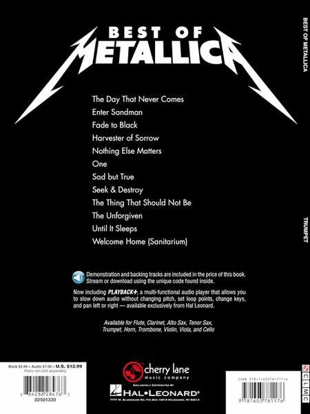 Best of Metallica for Trumpet image number null