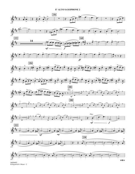 Kirkpatrick's Muse - Eb Alto Saxophone 2