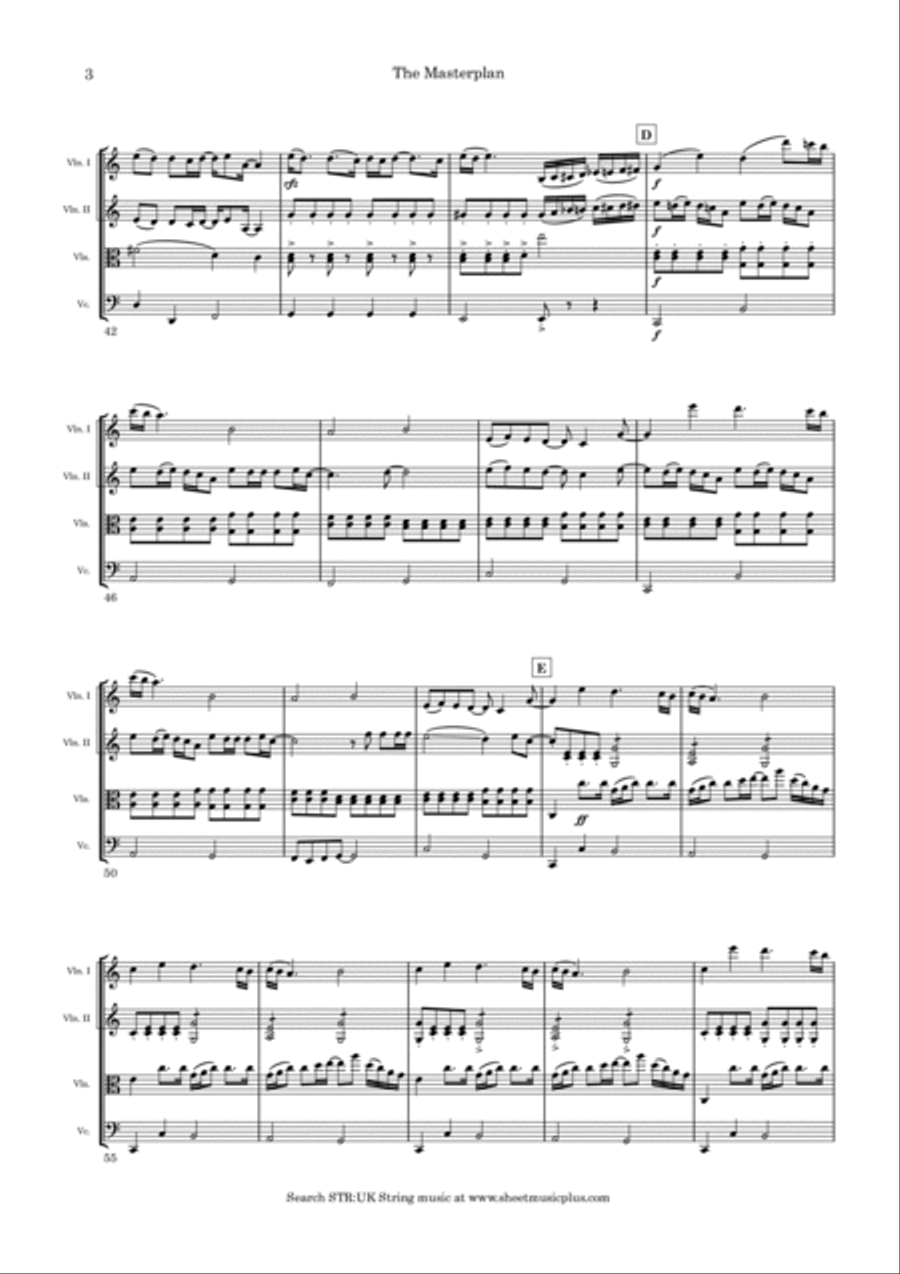 The Masterplan String Quartet scores gallery preview page 4