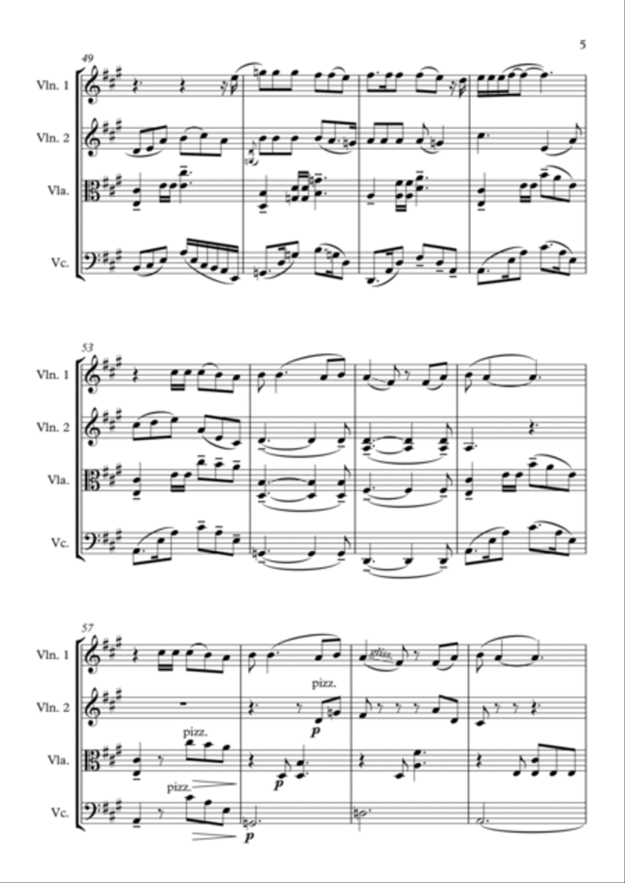 Wild At Heart Wild At Heart String Quartet scores gallery preview page 5