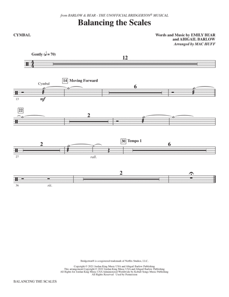 Balancing the Scales (from The Unofficial Bridgerton Musical) (arr. Mac Huff) - Cymbal
