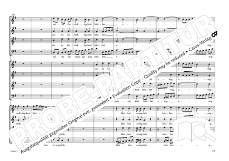 Gross sind die Werke des Herrn 4-Part scores gallery preview page 16