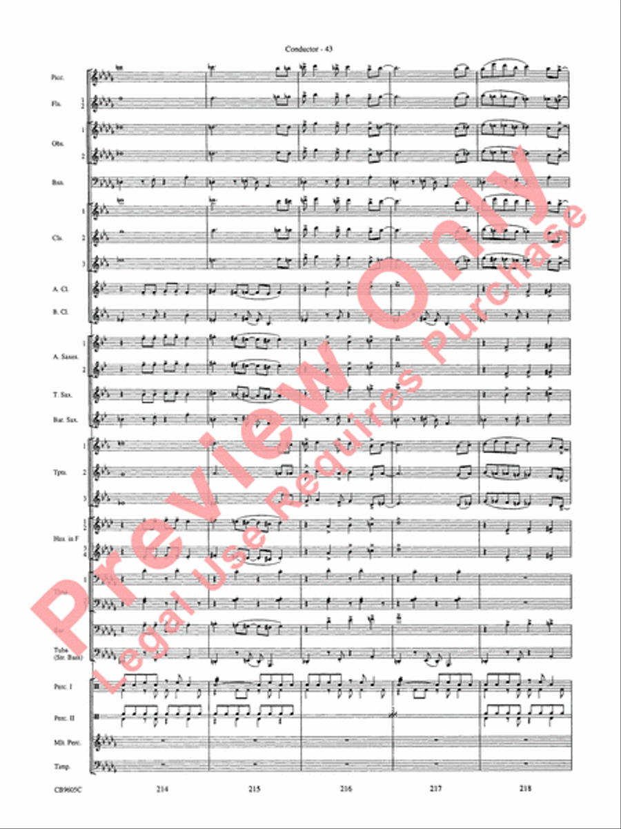 The Symphonic Gershwin The Symphonic Gershwin Concert Band scores gallery preview page 47
