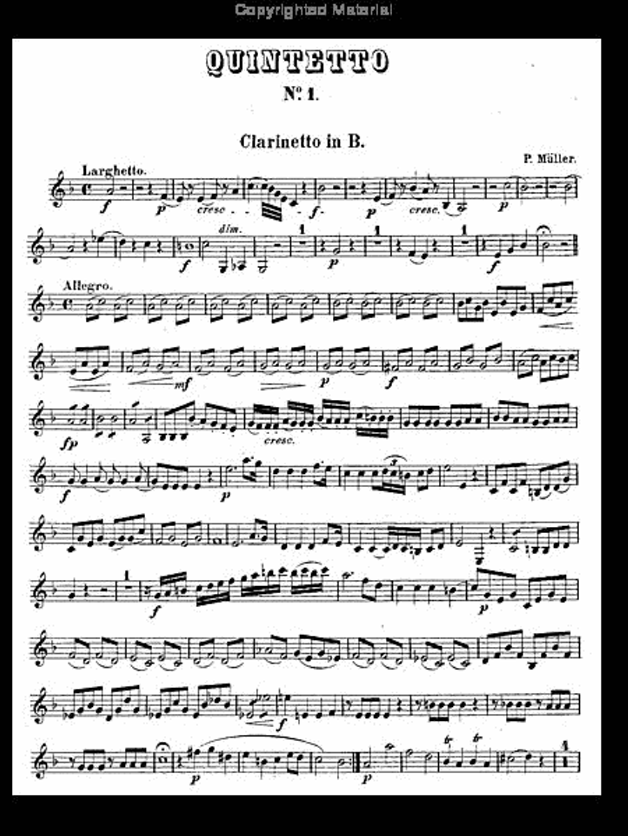 Drei Quintette Nr. 1 Woodwind Quintet scores gallery preview page 5