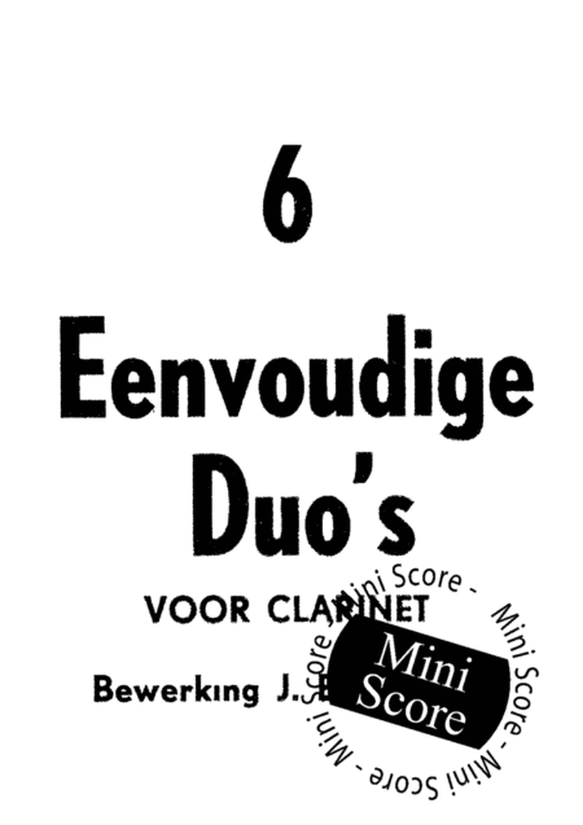 6 Simple duets for Clarinet