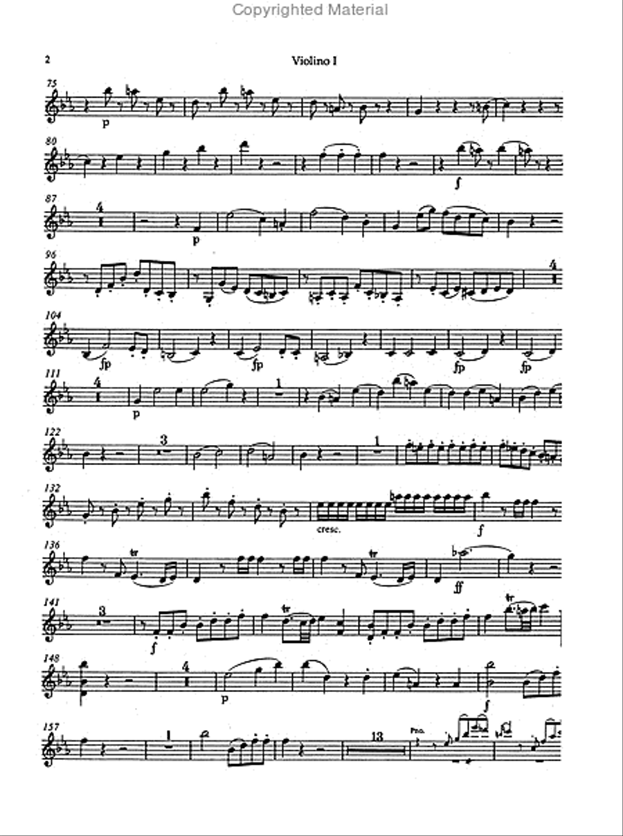Concerto for Piano and Orchestra, No. 9 E flat major, KV 271 'Jeunehomme' Orchestra scores gallery preview page 2