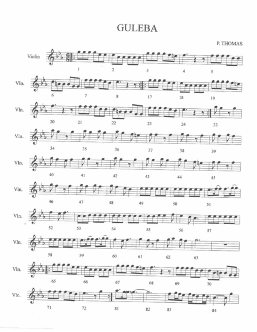 GULEBA SOKAMA TAMIL Small Ensemble scores gallery preview page 1