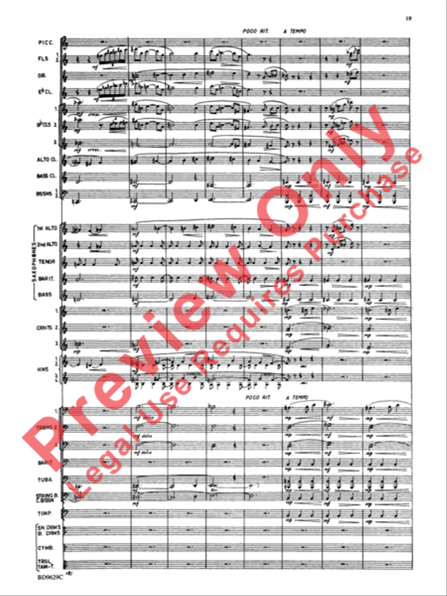 Fantasia for Band Concert Band scores gallery preview page 22