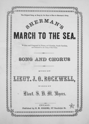 Sherman's March to the Sea. Song and Chorus