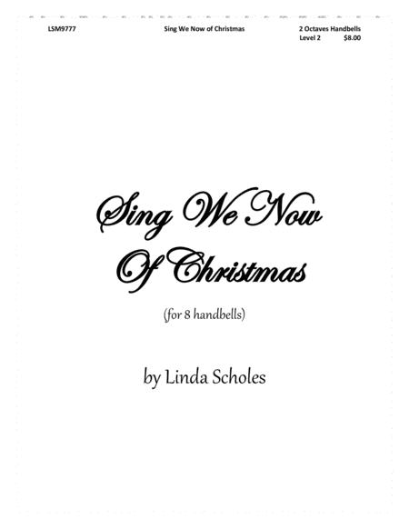 Sing We Now of Christmas (for 8 bells) by Traditional French Carol Small Ensemble - Digital Sheet Music