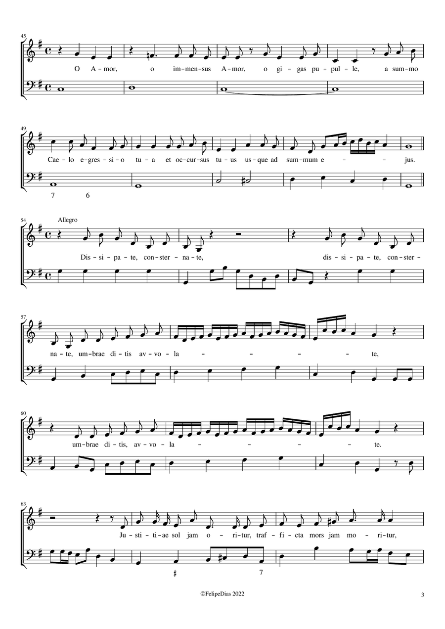 Nascere dive puellule (Em) Voice Solo scores gallery preview page 3