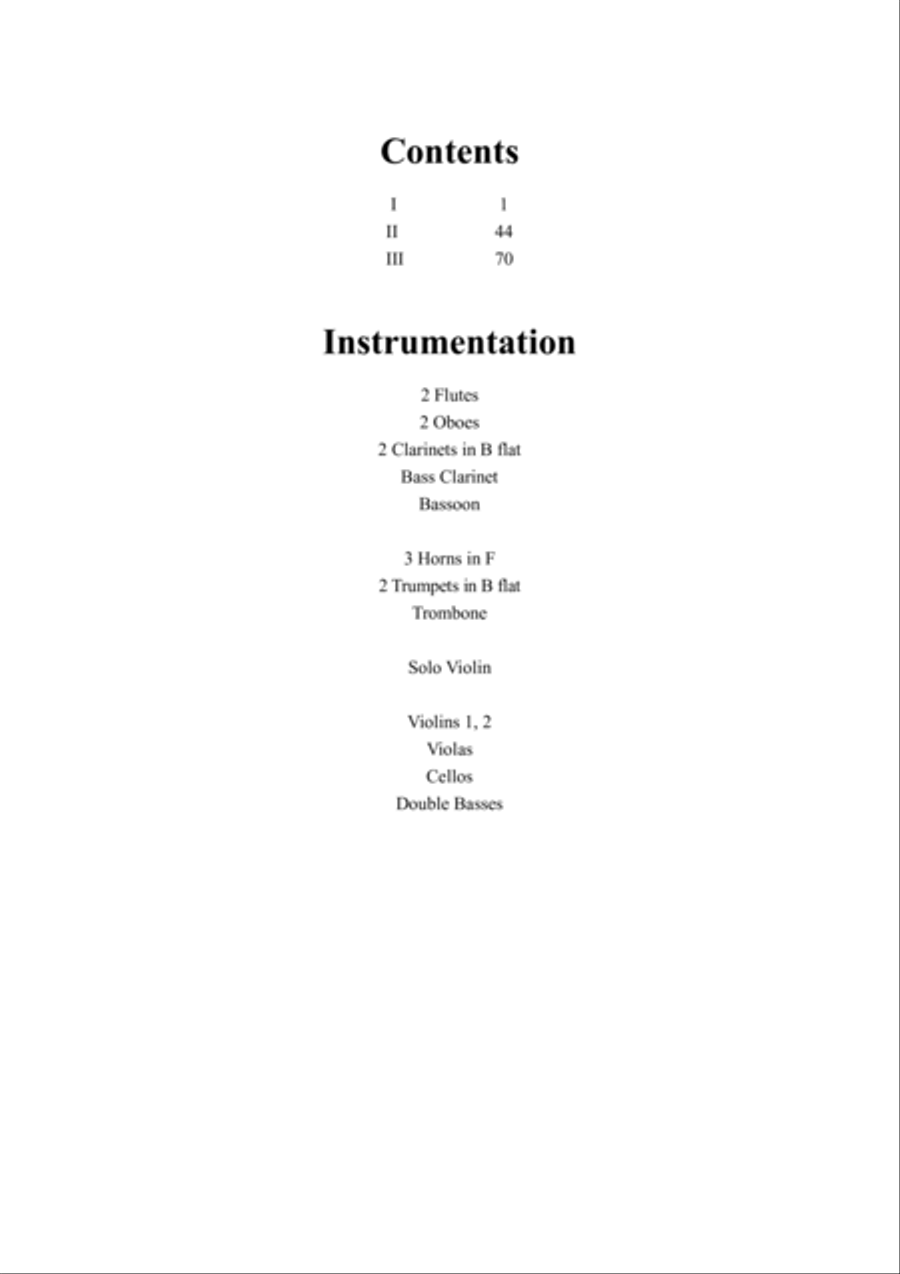 Violin Concerto 