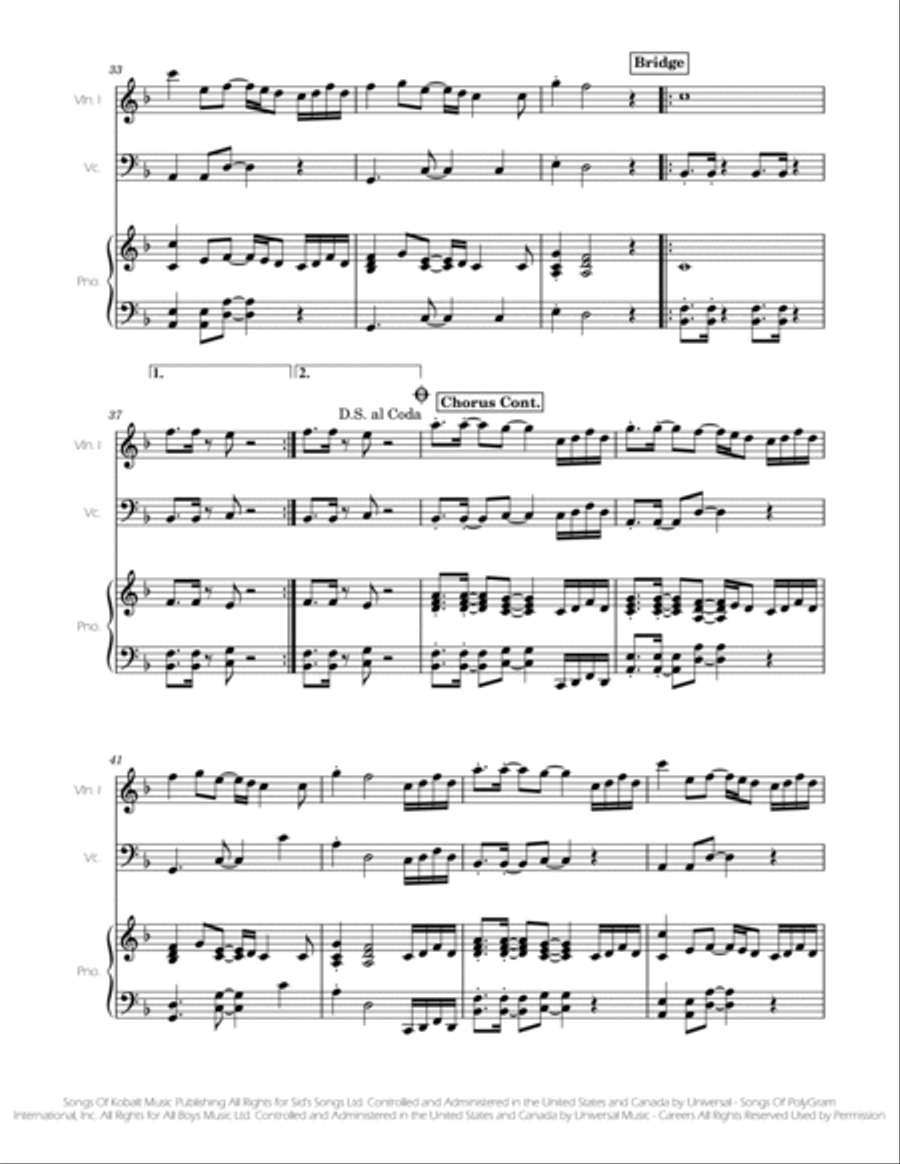 Never Gonna Give You Up Never Gonna Give You Up Piano Trio scores gallery preview page 4