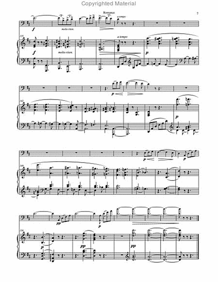 Romance, Op. 2 for Euphonium & Piano