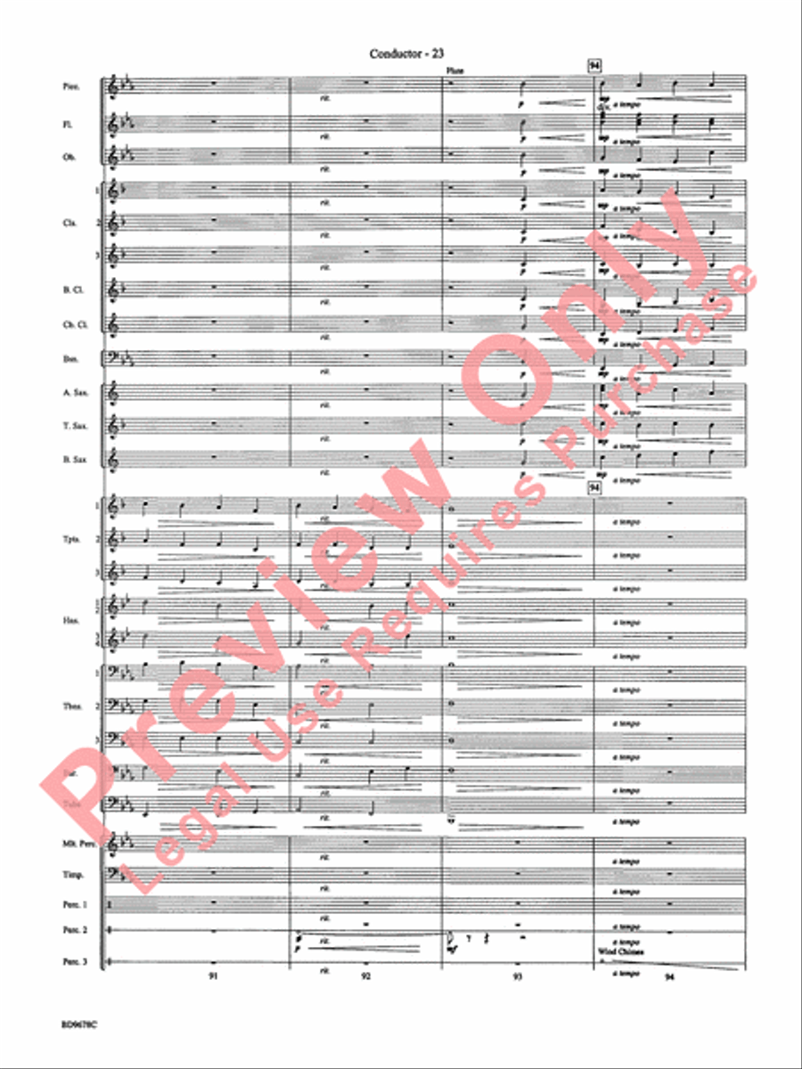 Through the Vulcan's Eye Concert Band scores gallery preview page 26