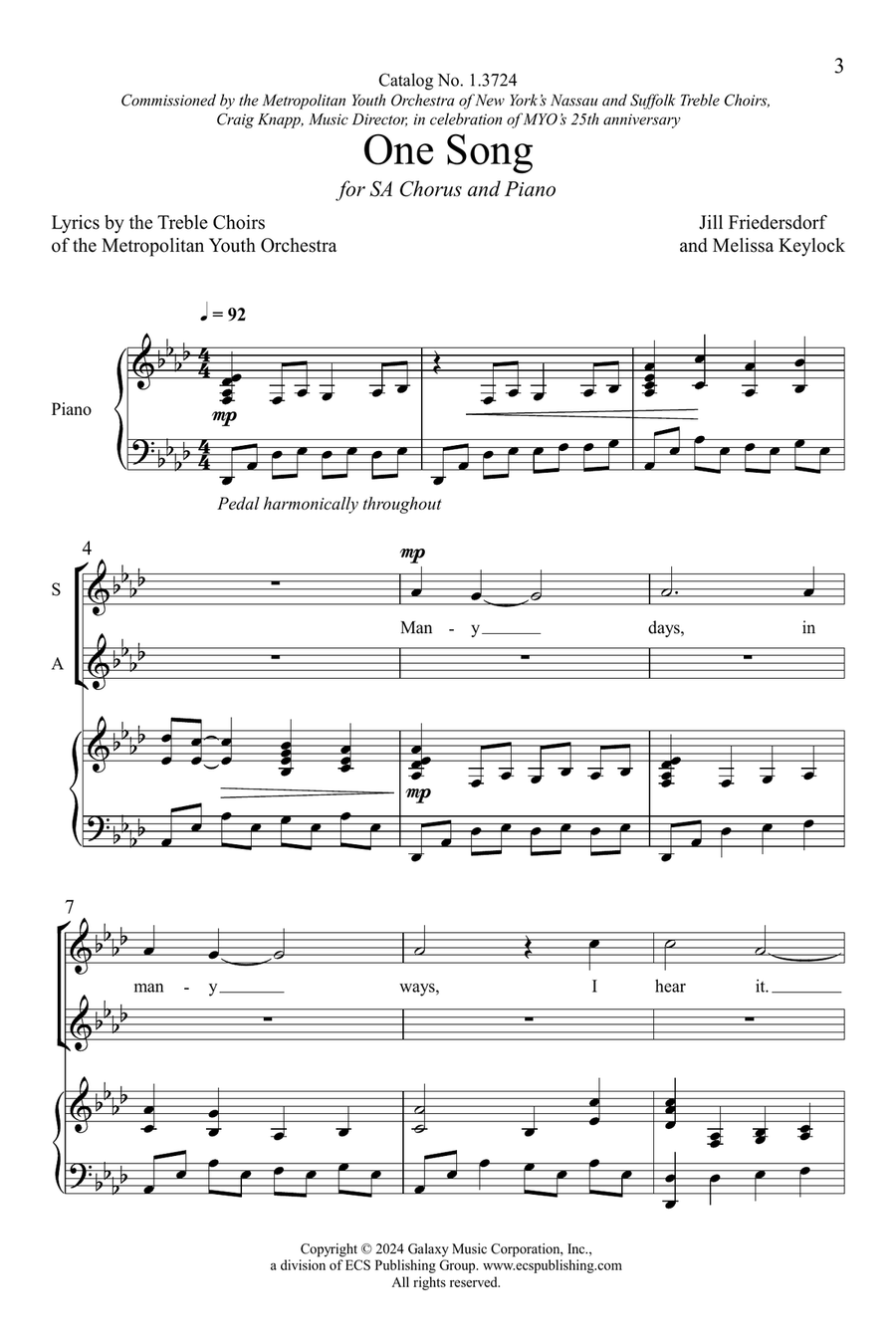 One Song SA scores gallery preview page 3
