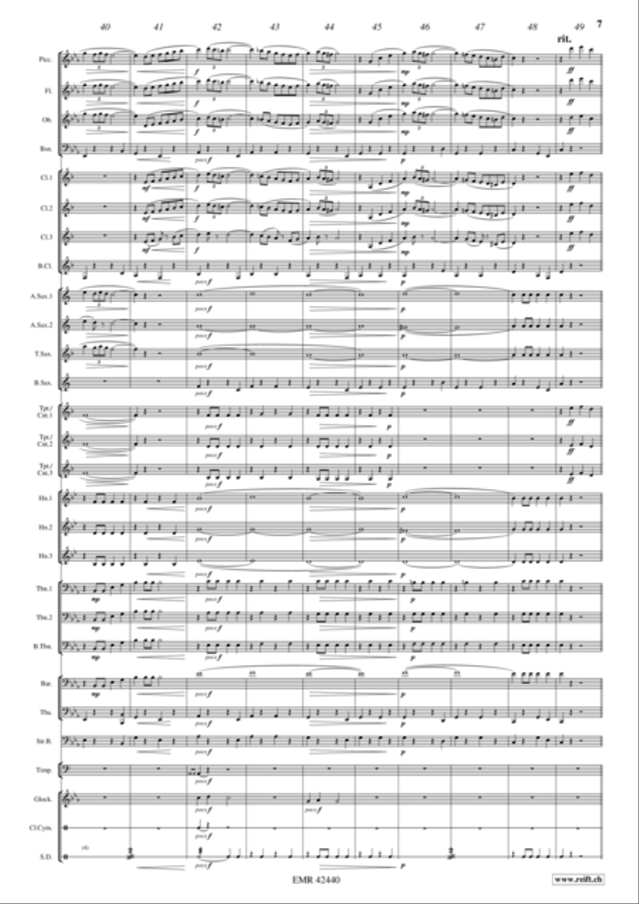 Gallito Gallito Concert Band scores gallery preview page 7