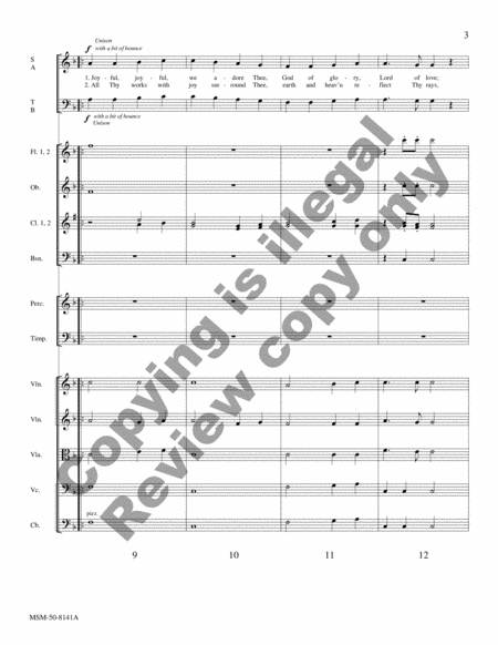 Joyful, Joyful, We Adore Thee (Chamber Orchestra Score)