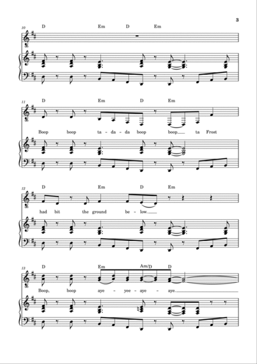 Don't Eat The Yellow Snow Voice scores gallery preview page 4