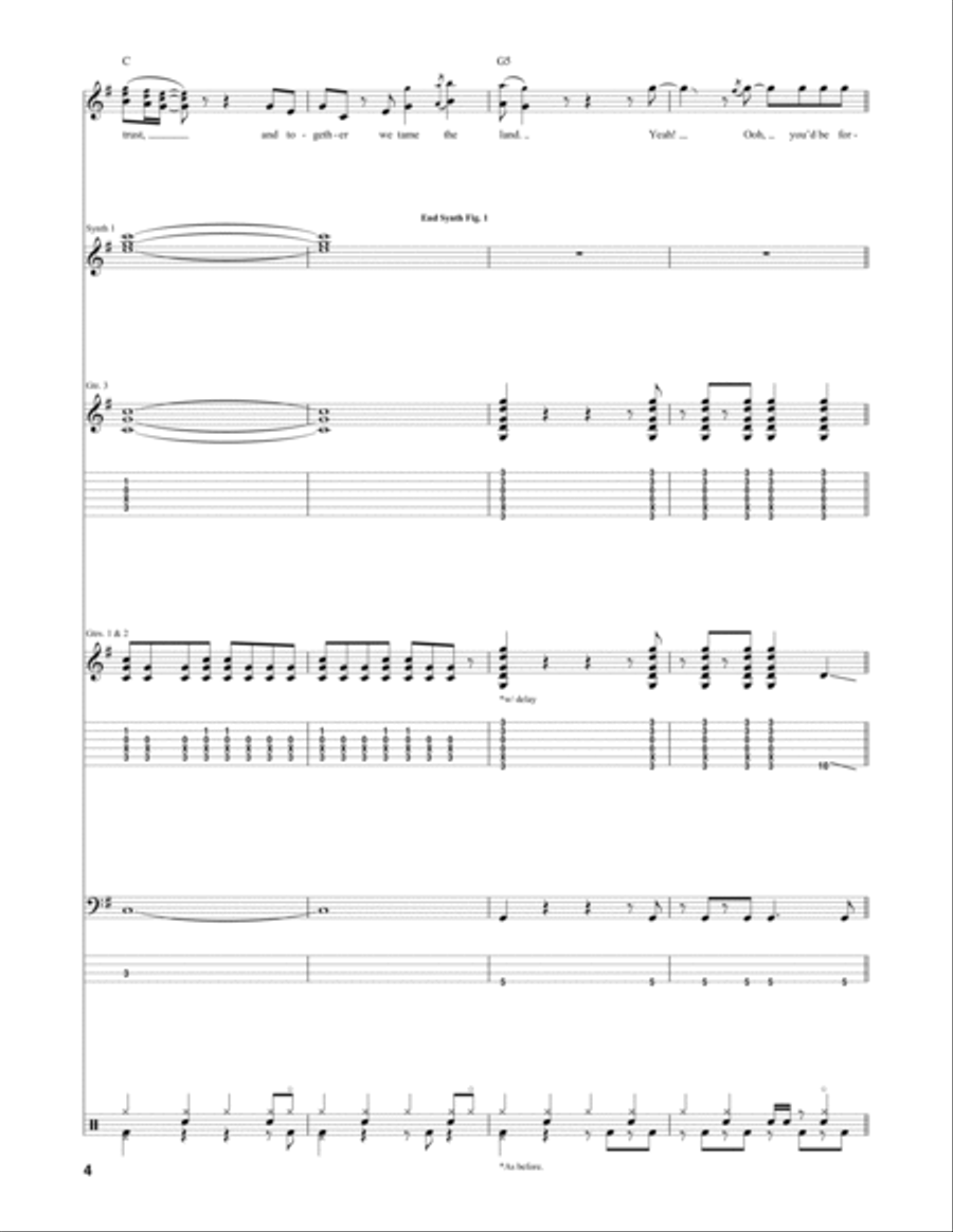Driven By You Bass Voice scores gallery preview page 4