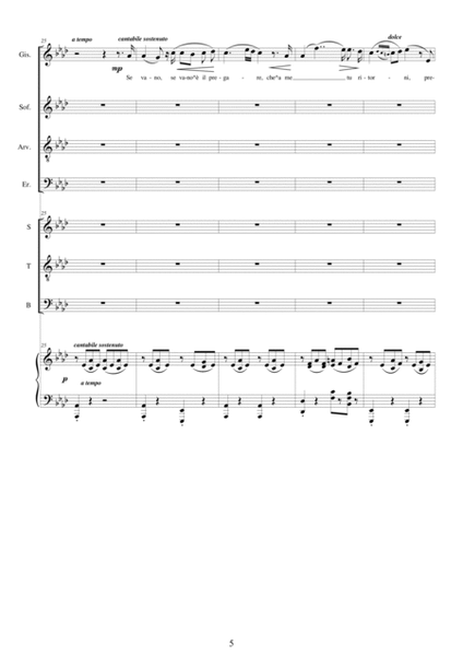 Verdi - I Lombardi (Act2-VII-VIII-IX) Se vano è il pregare - Solo voices, chorus and piano image number null