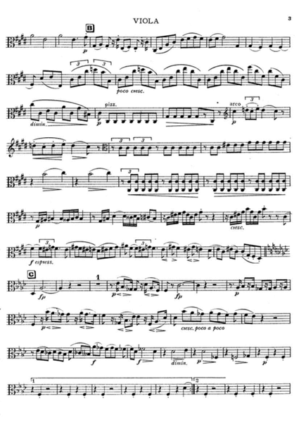 Brahms String Quintet Op34 for 2 vlns viola and 2 Cellos (Brown) Viola part