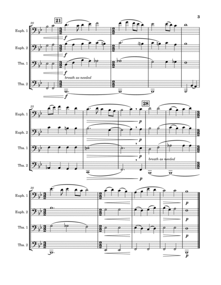 To Thee We Sing (Tuba/Euphonium Quartet)