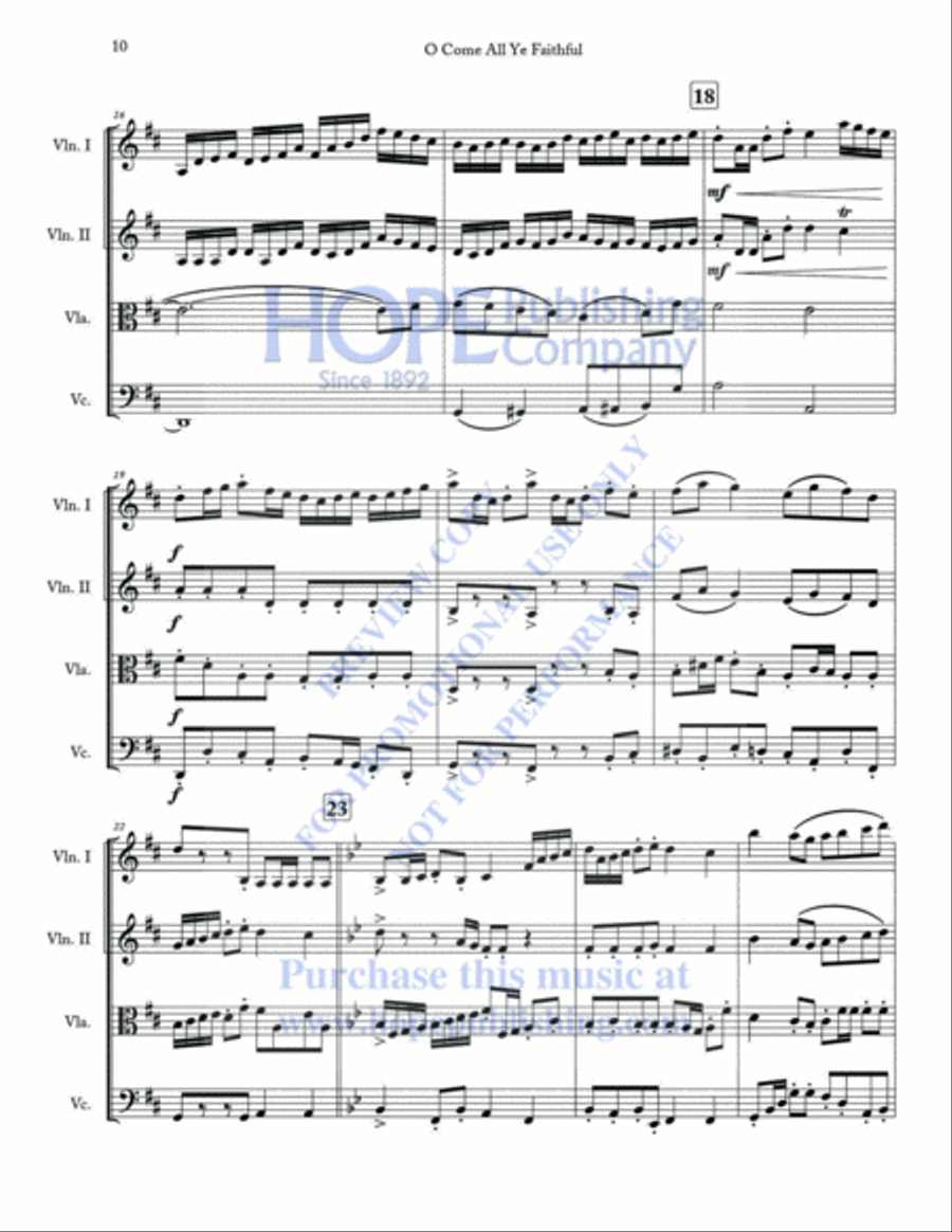 A String Quartet Christmas Vol 2 String Quartet scores gallery preview page 13