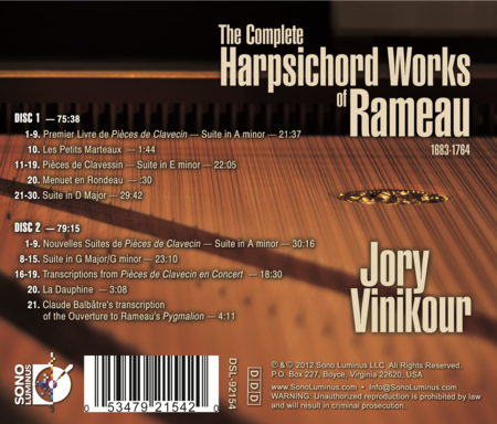 Complete Harpsichord of Rameau