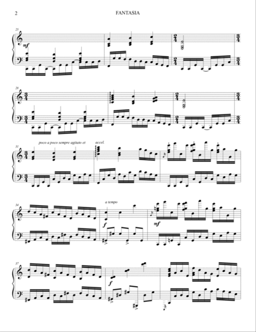 Fantasia for Solo Piano Piano Solo scores gallery preview page 2