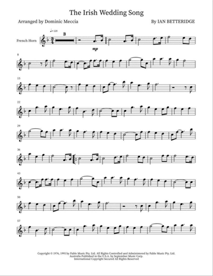 The Irish Wedding Song Brass Duet scores gallery preview page 5