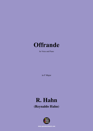 R. Hahn-Offrande,in F Major