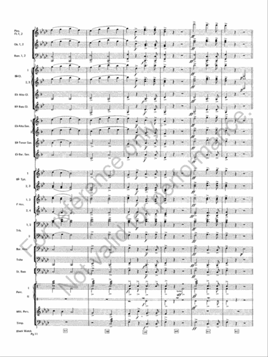 Black Watch Black Watch Concert Band scores gallery preview page 12