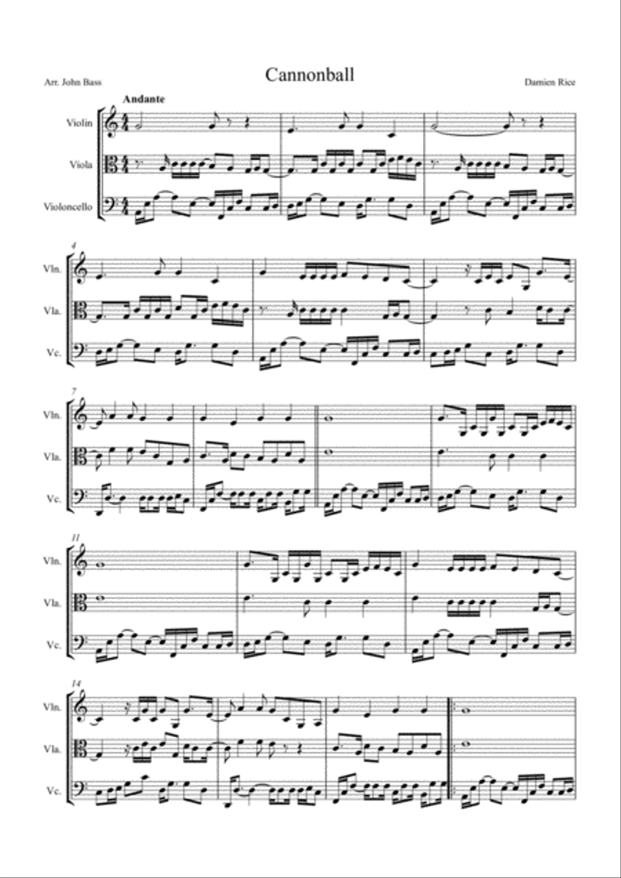 Cannonball Small Ensemble scores gallery preview page 1