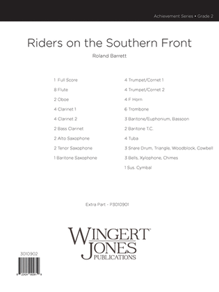 Riders On The Southern Front - Full Score