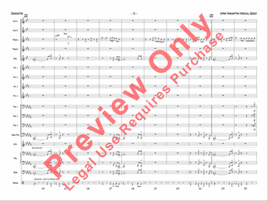 Upper Manhattan Medical Group Jazz Ensemble scores gallery preview page 16