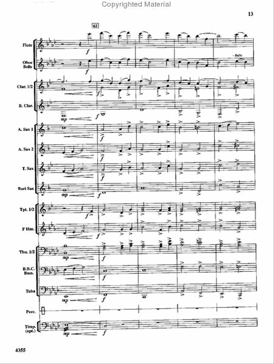 In the Shining of the Stars Concert Band scores gallery preview page 14