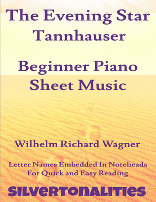 Book cover for Evening Star Tannhauser Beginner Piano Sheet Music