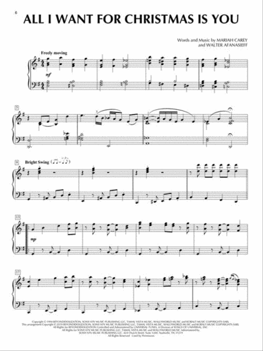 The Best Christmas Piano Solos Ever Piano Solo scores gallery preview page 5
