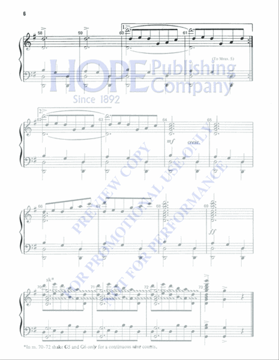Easter Song 5-Octaves scores gallery preview page 6