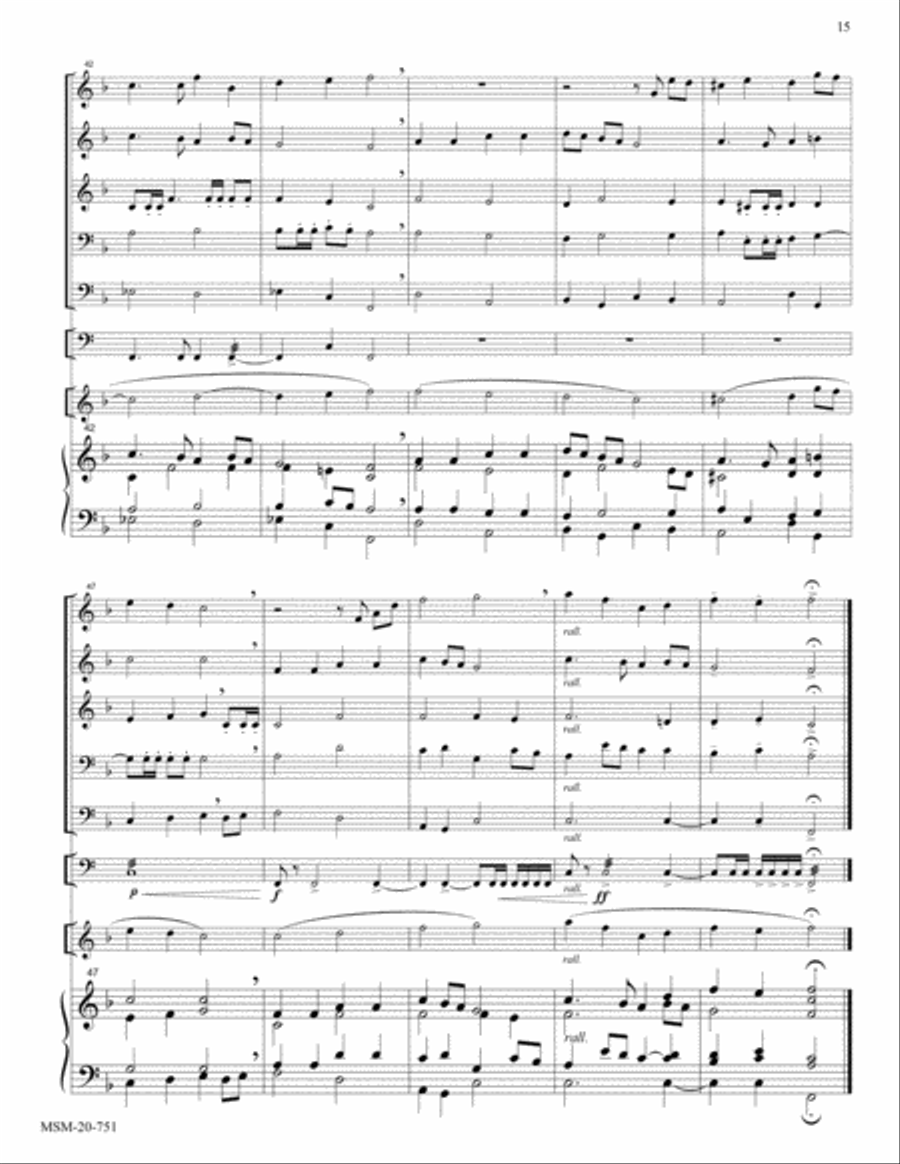 Hail the Day That Sees Him Rise (Llanfair) Choir scores gallery preview page 5