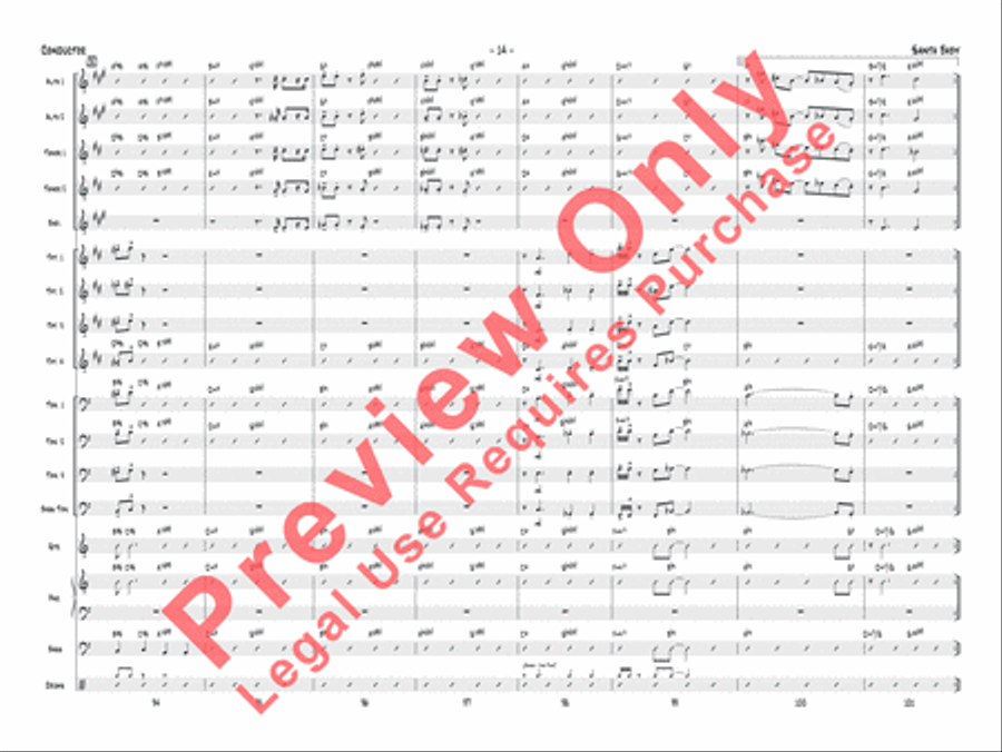 Santa Baby Jazz Ensemble scores gallery preview page 35
