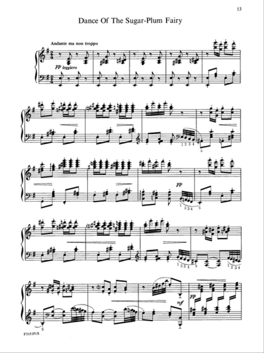Tchaikovsky: The Nutcracker Suite, Op. 71A Piano Solo scores gallery preview page 1