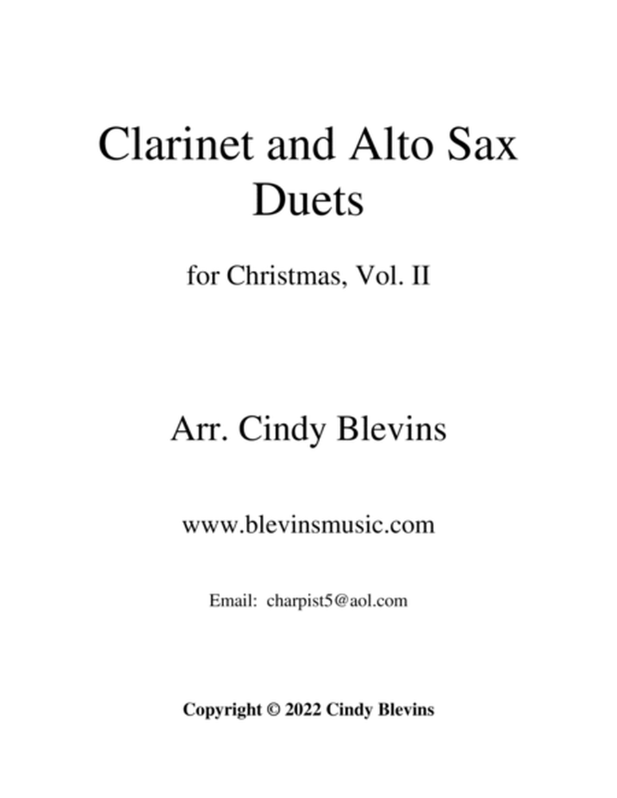Clarinet and Alto Sax for Christmas, Vol. II image number null