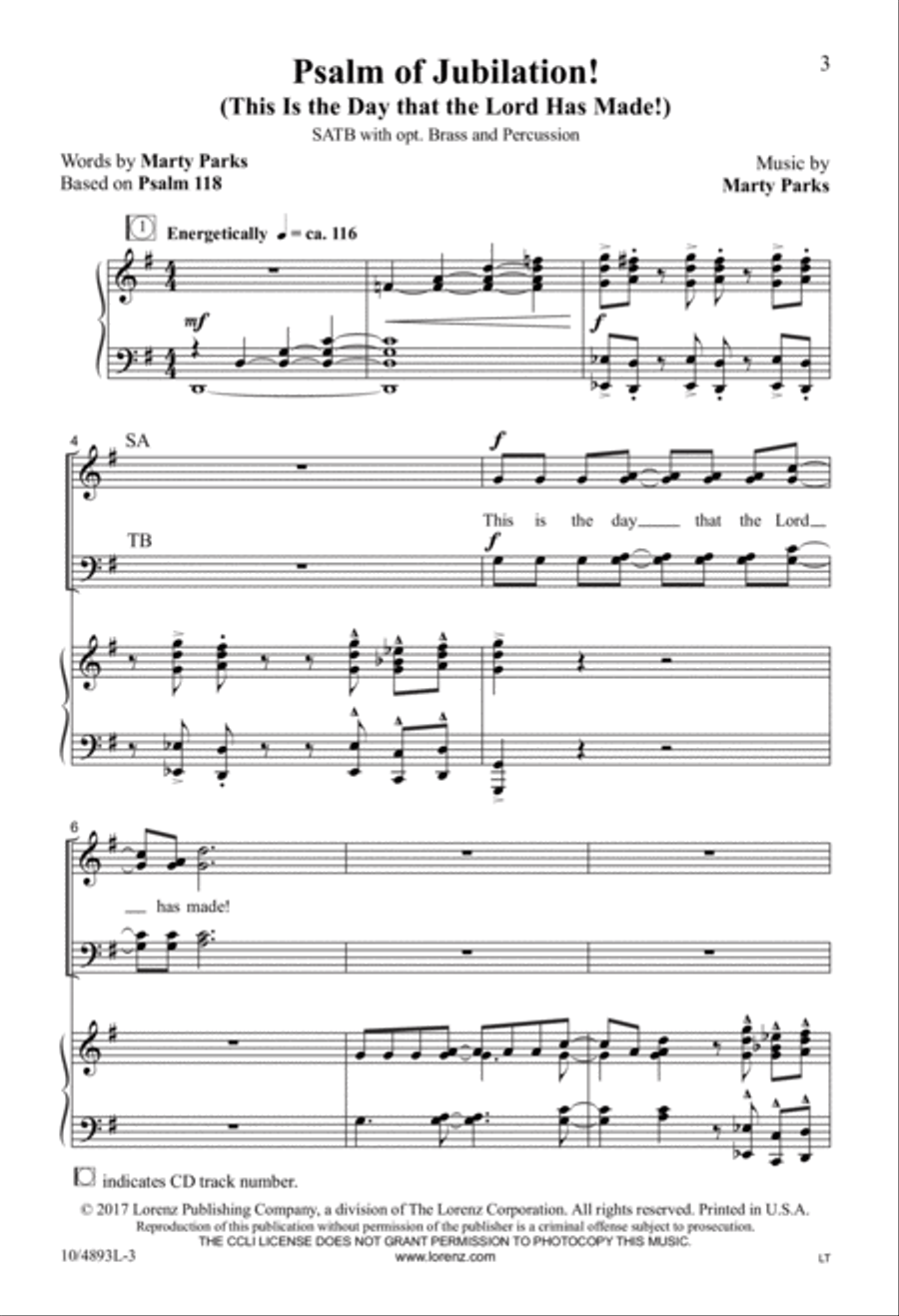 Psalm of Jubilation! Psalm of Jubilation! 4-Part scores gallery preview page 3