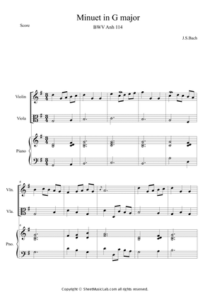 Book cover for Minuet in G major