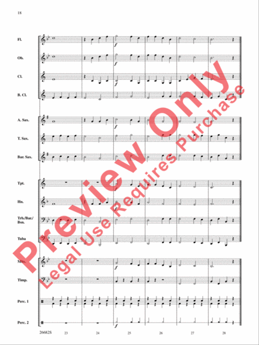 Belwin Very Beginning Band Kit #3 Concert Band scores gallery preview page 19