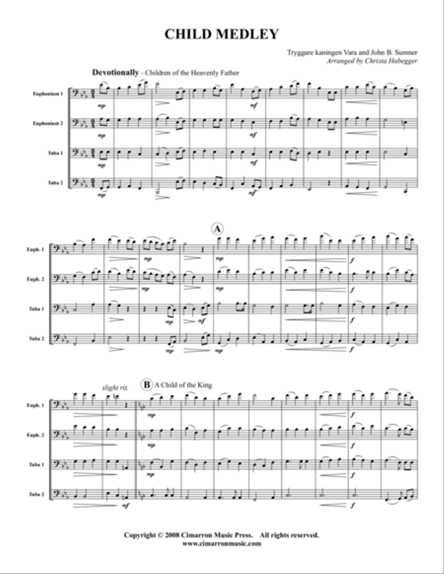 Children of Heavenly Father/A Child of the King EETT scores gallery preview page 1